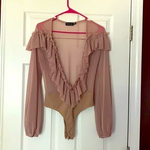 Ruffled bodysuit
